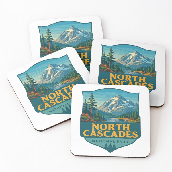 Item preview, North Cascades National Park Retro Sticker designed and sold by Ismeal Von.