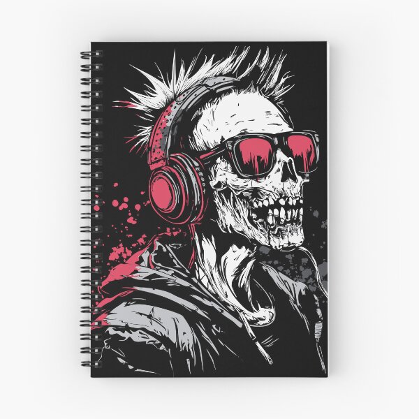 Item preview, Cool zombie with headphones – music & dark humor design designed and sold by drizzd.