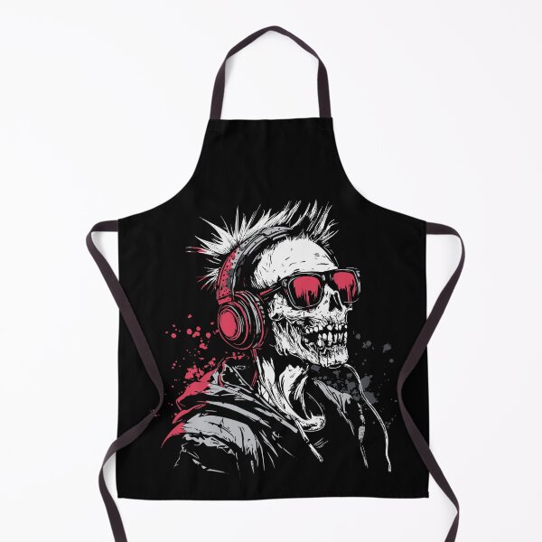 Item preview, Cool zombie with headphones – music & dark humor design designed and sold by drizzd.