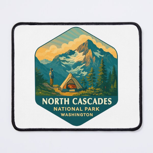 Item preview, North Cascades National Park Retro Sticker designed and sold by Ismeal Von.