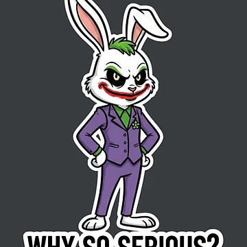 Artwork thumbnail, Grumpy Rabbit Joker by FablabArt