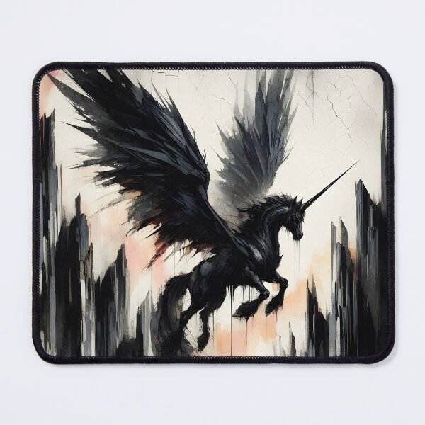 Item preview, Black Alicorn, Ai Generated Art designed and sold by ACC .