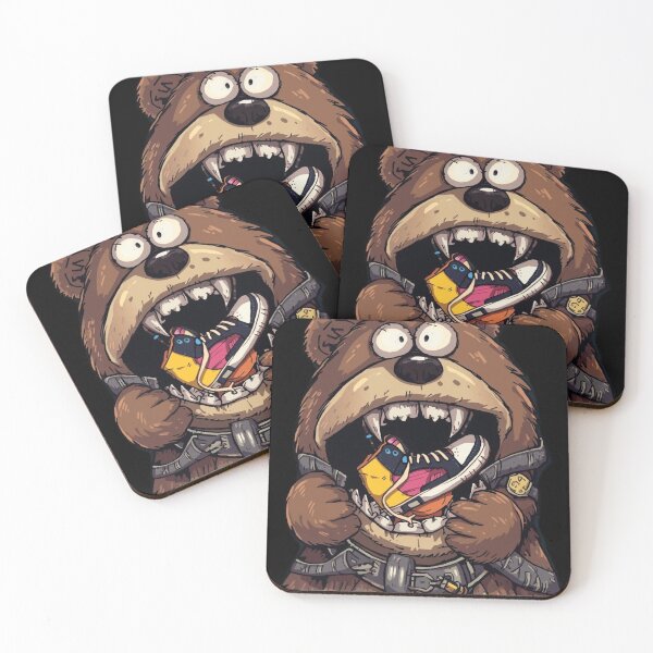 Item preview, Hungry Bear Cartoon – Sneaker Snack Funny Art designed and sold by ConfuseLab Alt.