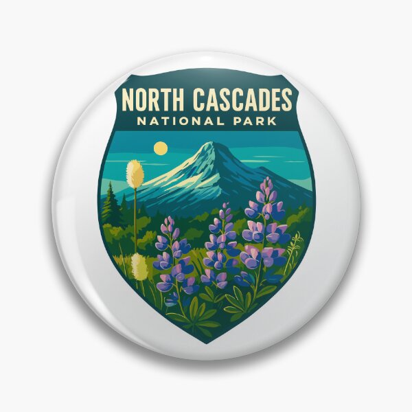 Item preview, North Cascades National Park Retro Sticker designed and sold by Ismeal Von.