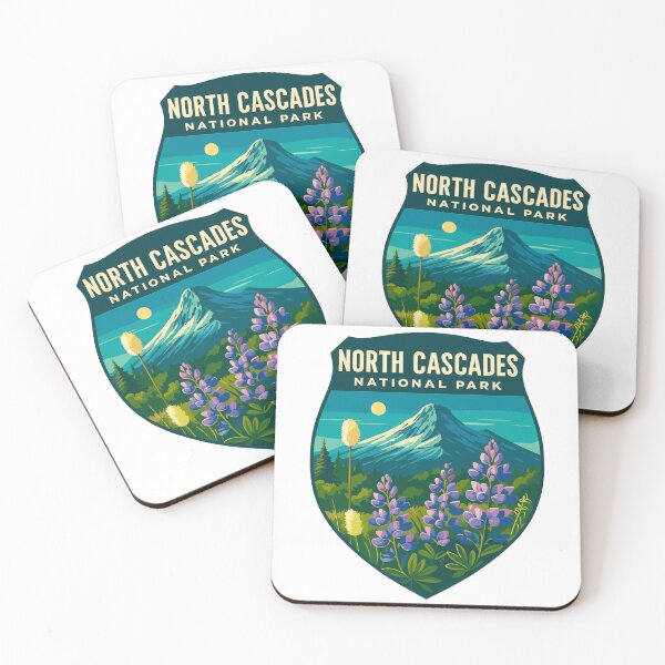 Item preview, North Cascades National Park Retro Sticker designed and sold by Ismeal Von.
