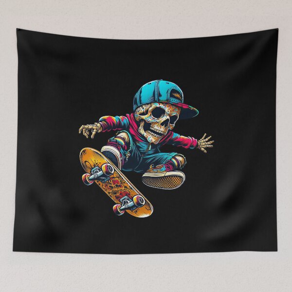 Item preview, Graffiti Skull Boy on Skateboard designed and sold by tanondesign.