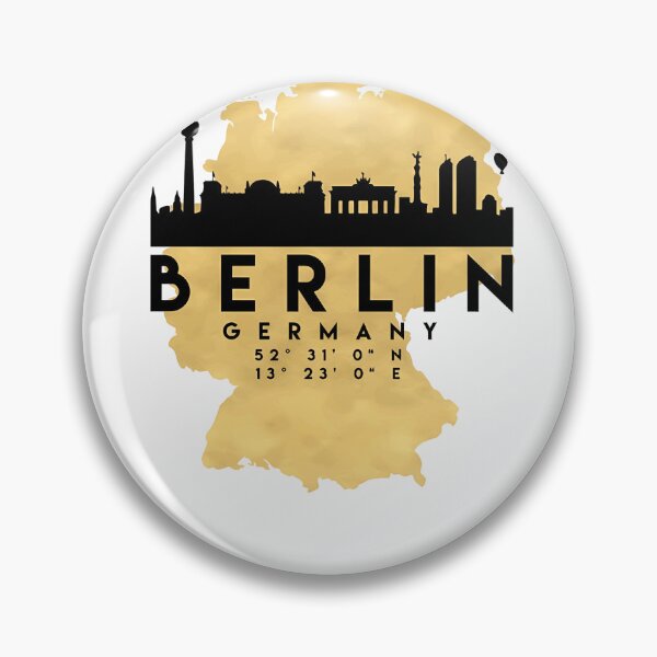 Item preview, Berlin-Germany-Silhouette-Skyline-Map-Art designed and sold by KristWaters77.
