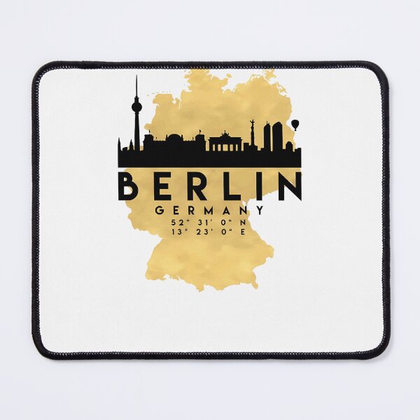 Item preview, Berlin-Germany-Silhouette-Skyline-Map-Art designed and sold by KristWaters77.