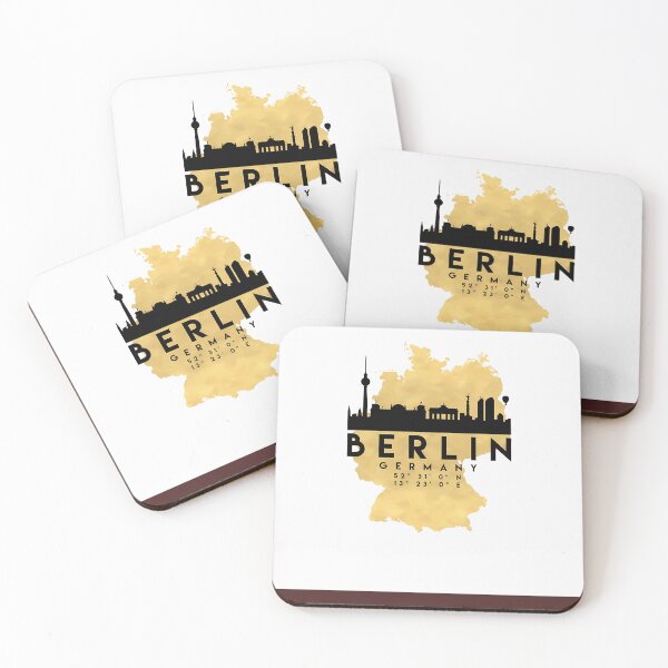 Item preview, Berlin-Germany-Silhouette-Skyline-Map-Art designed and sold by KristWaters77.