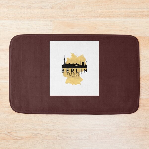 Item preview, Berlin-Germany-Silhouette-Skyline-Map-Art designed and sold by KristWaters77.