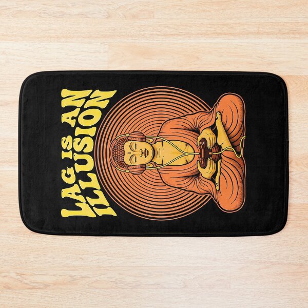 Item preview, Gamer Buddha Lag Is An Illusion Funny Gaming Zen Meditation designed and sold by GrandeDuc.