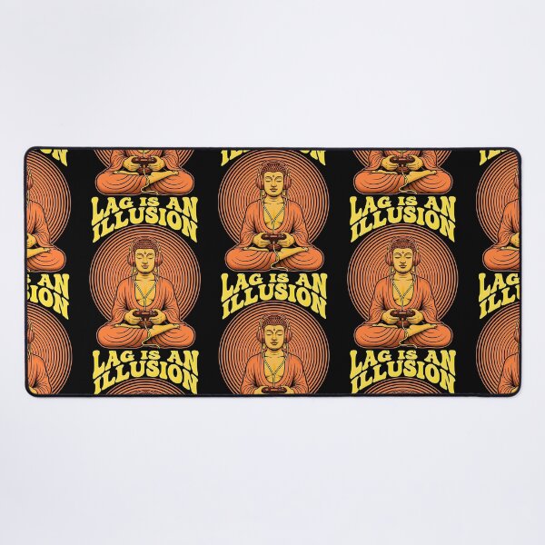 Item preview, Gamer Buddha Lag Is An Illusion Funny Gaming Zen Meditation designed and sold by GrandeDuc.