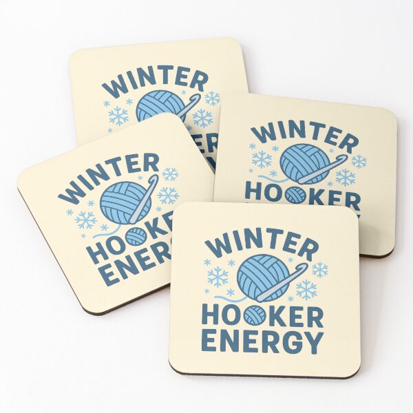 Item preview, Winter Hooker Energy Cozy Crochet Humor for Yarn Lovers designed and sold by StrictlyPride.