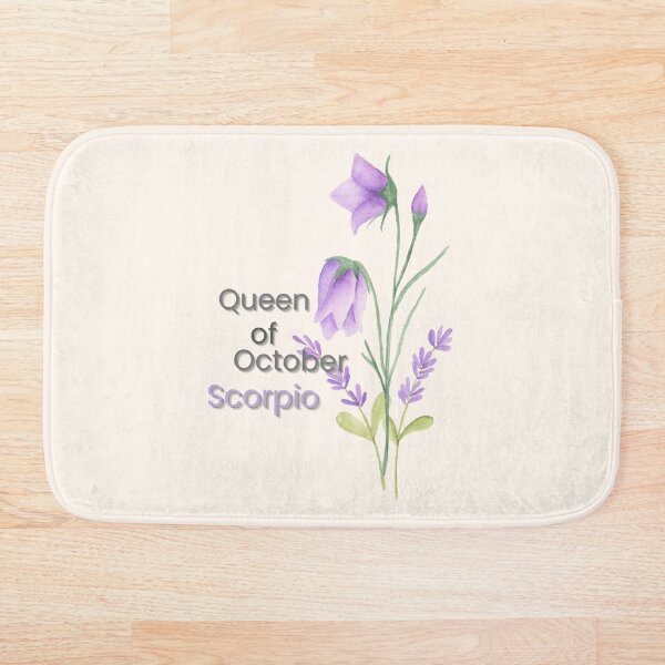 Item preview, Reina de octubre, Escorpio | Elegante diseño floral del zodiaco designed and sold by RoraLily.