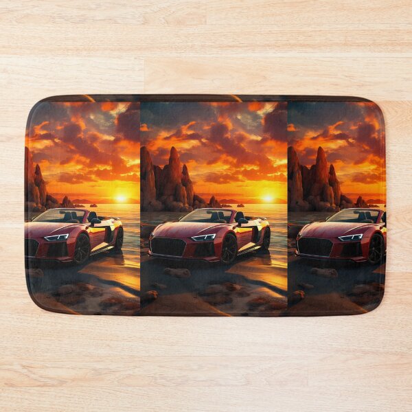 Item preview, Convertible Supercar Displayed On Beachside At Dramatic Sunset designed and sold by RevUpDesign.