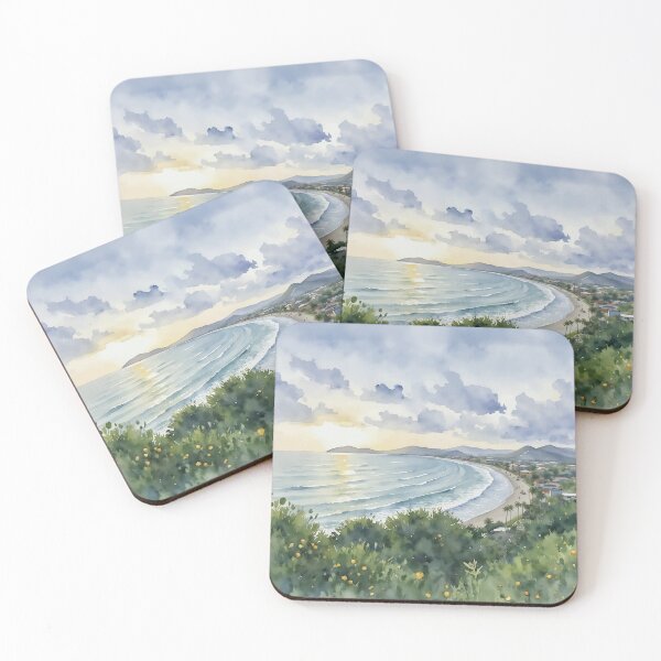 Item preview, Jaco Beach Costa Rica Surfing Watercolor designed and sold by Magnolia Valley Art.
