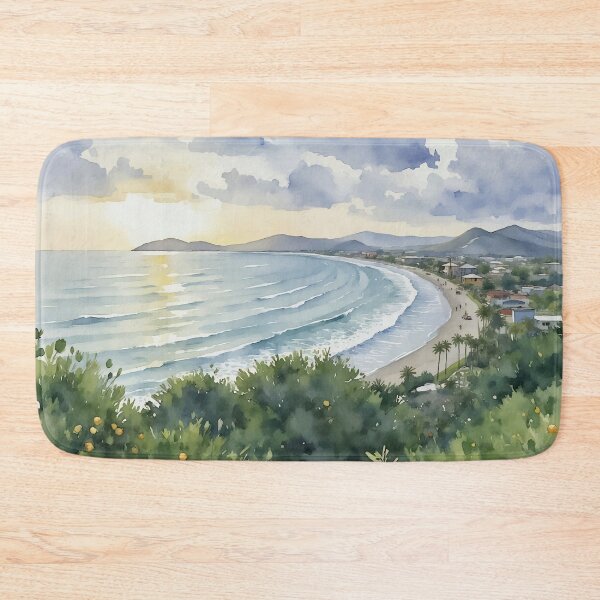 Item preview, Jaco Beach Costa Rica Surfing Watercolor designed and sold by Magnolia Valley Art.