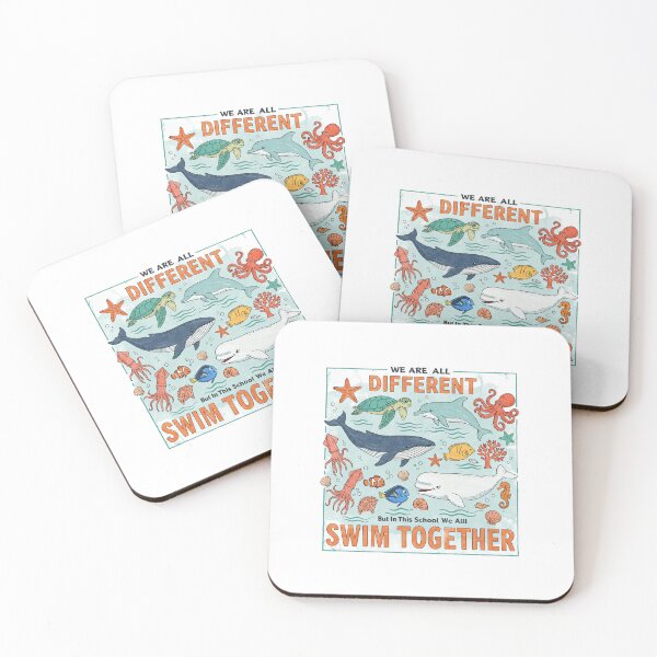 Item preview, We All Swim Together Ocean Diversity Quote designed and sold by TeeARTHY.