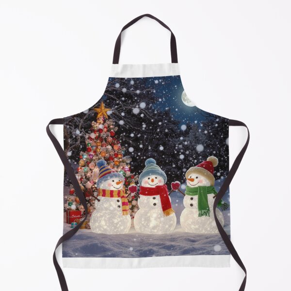 Item preview, Happy Snowmen by the Christmas Tree Under the Full Moon❄️ designed and sold by acceleratorhams.