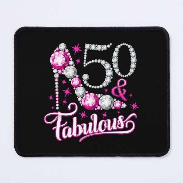 Item preview, 50th Birthday for women. Fifty and Fabulous t shirt for ladies, women. designed and sold by iclipart.