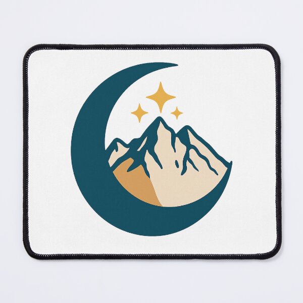 Item preview, Moon with Mountain and Stars designed and sold by stephenflashart.