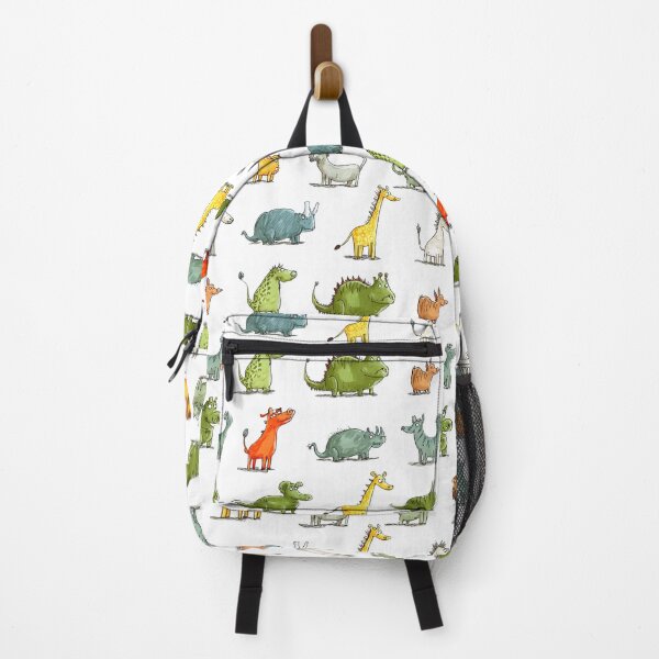 Item preview, Whimsical Hand-Drawn Safari Animal Friends Pattern designed and sold by Piotrek0001.