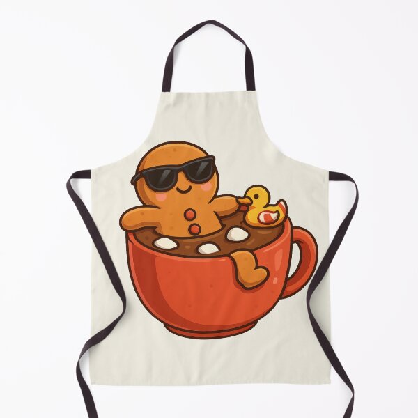 Item preview, Gingerbread Cocoa Comedy — Cute Christmas Hot Chocolate Art designed and sold by Ombrya.