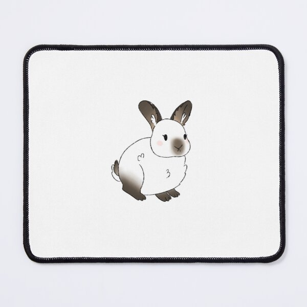 Item preview, Chocolate Point Himalayan Rabbit Kawaii Illustration designed and sold by casserolepets.