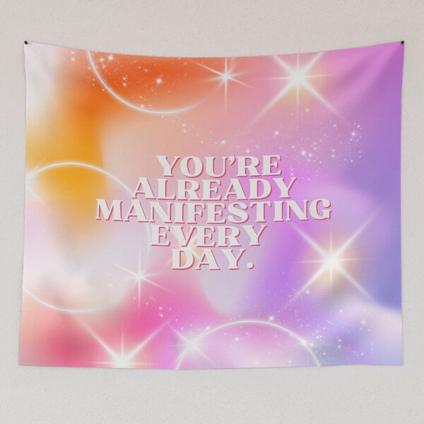 Item preview, Daily Affirmation, Law of Attraction, Motivational, Inspirational, Positive, Pink designed and sold by Magic Love Art Print.