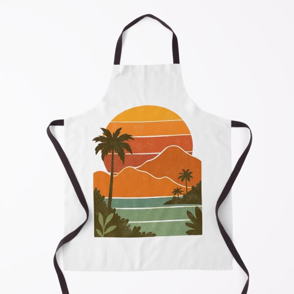 Artikelvorschau, Retro Sonnenuntergang Palm Beach – Vintage 80er Jahre tropische Landschaftskunst entworfen und verkauft von Kony83.