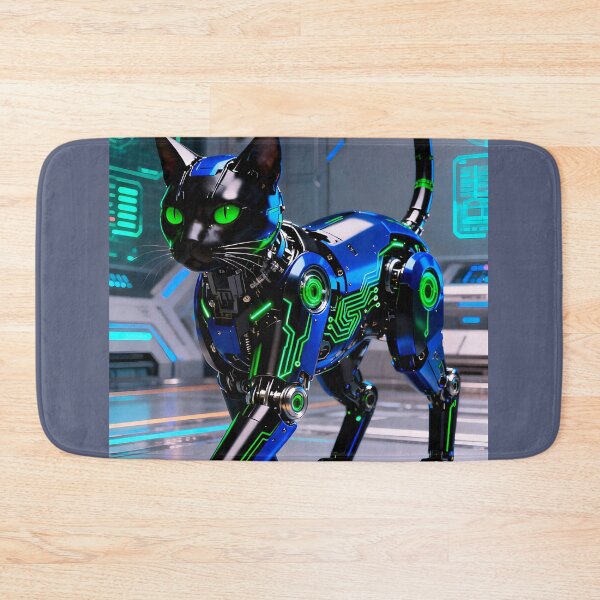Item preview, Mechanical Cyberpunk Robot Cat designed and sold by Peter Kraaibeek Art Gallery.
