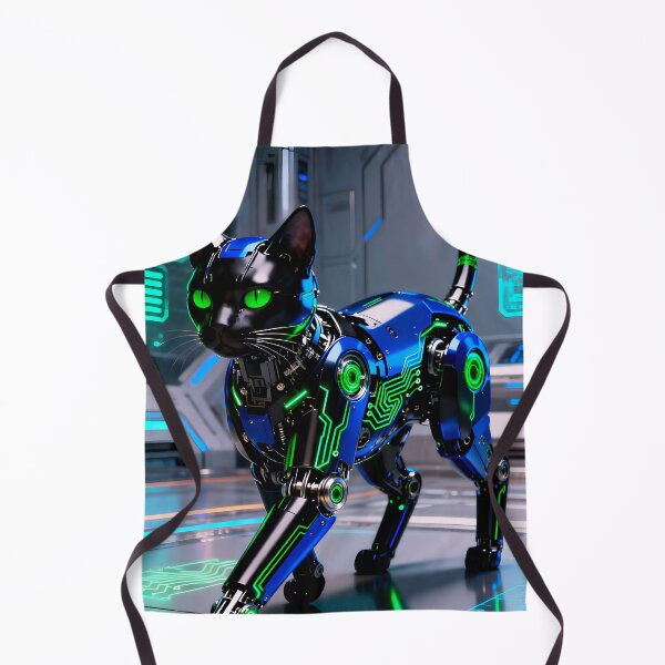 Item preview, Mechanical Cyberpunk Robot Cat designed and sold by Peter Kraaibeek | Generative Designs and Car Art.