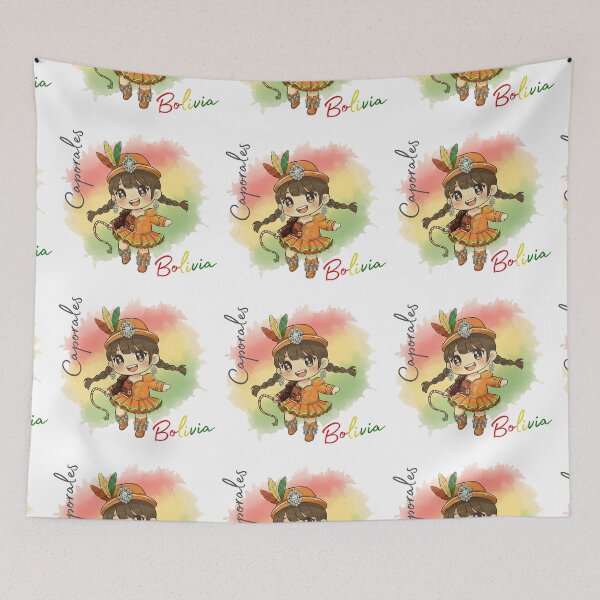 Item preview, Bolivia Caporal Folkloric Dance Cute Kawai Girl designed and sold by LaPaoTorres.