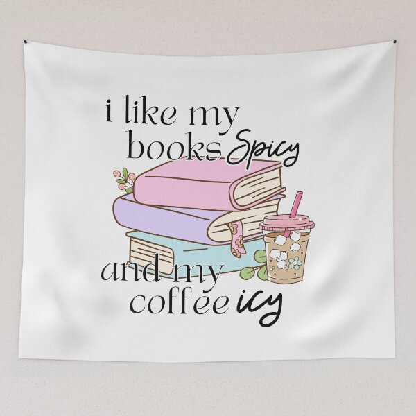 Item preview, I Like My Books Spicy And My Coffee Icy designed and sold by stephenflashart.