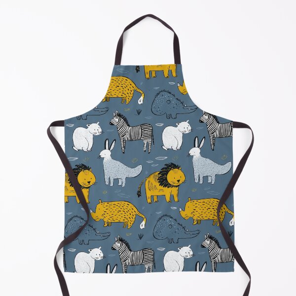 Item preview, Minimalist Hand-Sketched Safari Animals in Blue designed and sold by Piotrek0001.