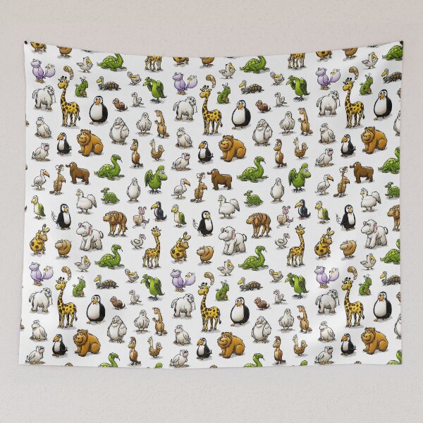Item preview, Funny Assortment of Goofy Cartoon Birds and Animals designed and sold by Piotrek0001.