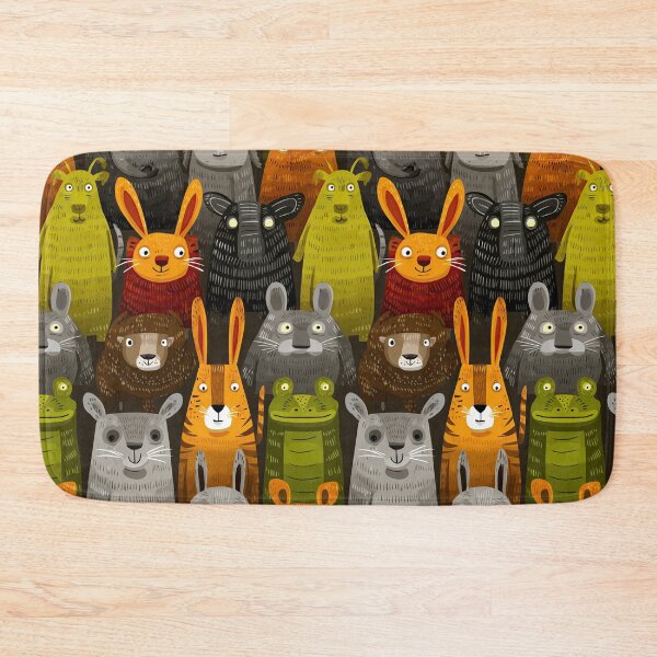 Item preview, Folksy Forest Friends Rabbit and Sheep Gathering designed and sold by Piotrek0001.
