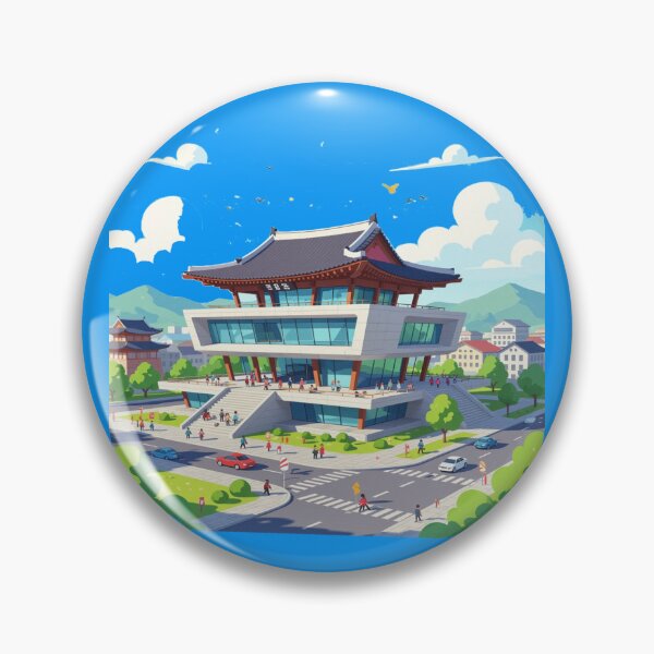 Item preview, Gyeongju APEC Building – 3D Funny Sketch ,  designed and sold by PaintMeWorld.