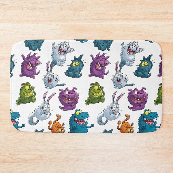 Item preview, Crazy Hairy Monsters and a Wild Rabbit designed and sold by Piotrek0001.