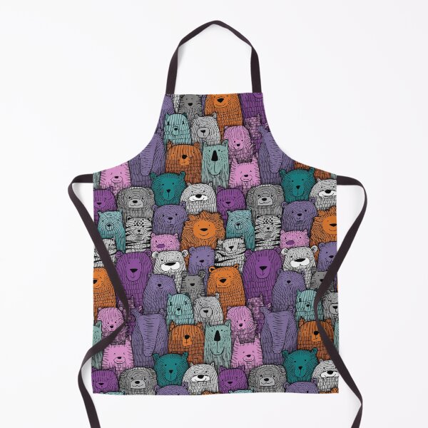 Item preview, Colorful Textured Folk Art Bear and Friends designed and sold by Piotrek0001.