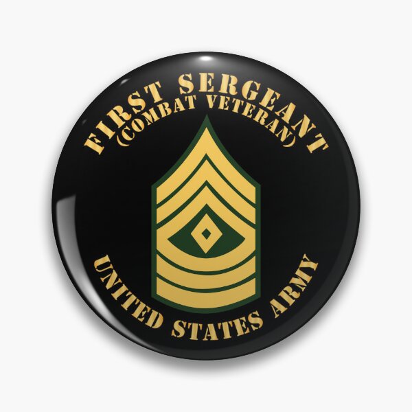 Item preview, Army - First Sergeant - 1SG - Combat Veteran - Flat X 300 designed and sold by Military Insignia Products.