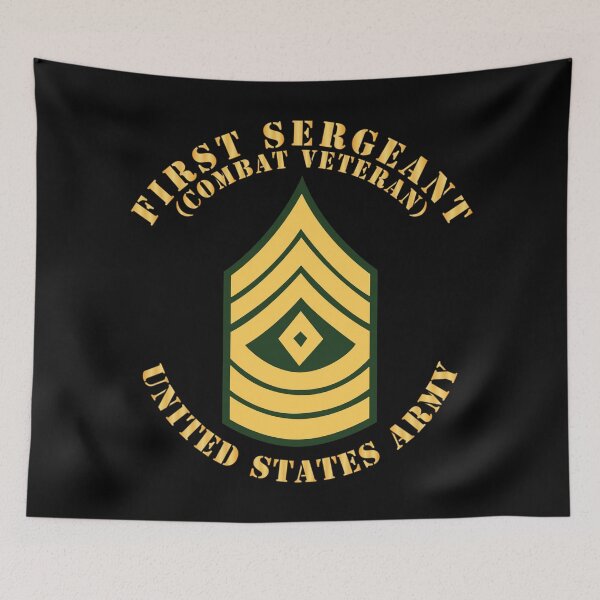 Item preview, Army - First Sergeant - 1SG - Combat Veteran - Flat X 300 designed and sold by Military Insignia Products.