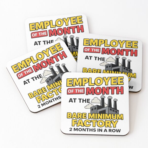 Item preview, Employee of the Month at the Bare Minimum Factory designed and sold by getpressedshirt.