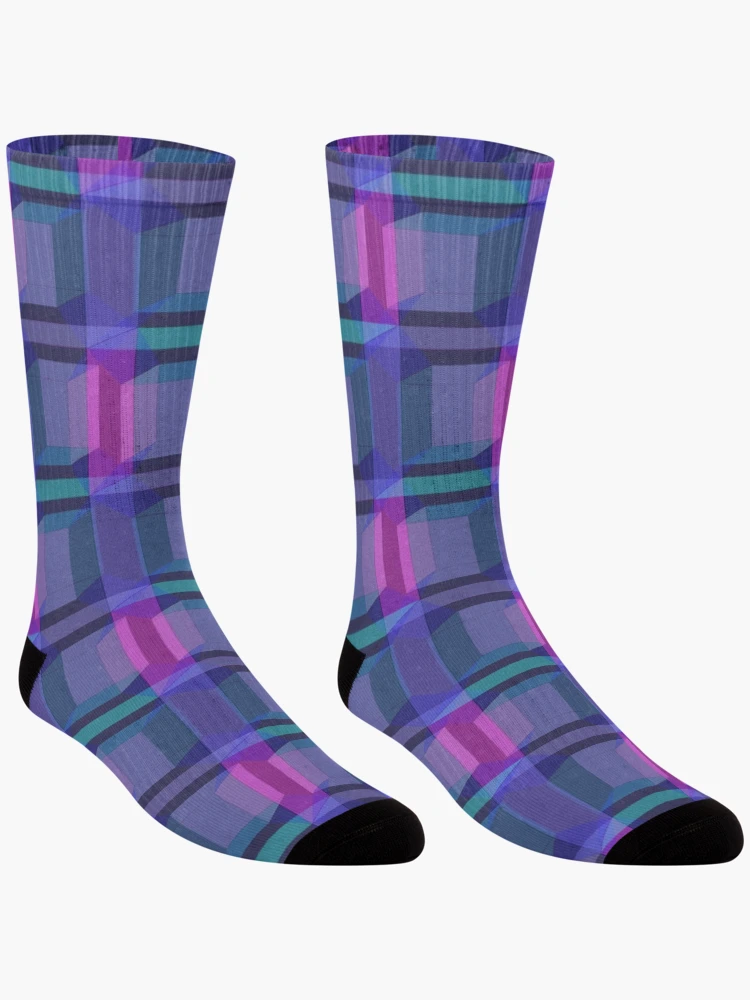 Thumbnail 3 of 5, Socks, Hypercube Pattern designed and sold by PropRocket.