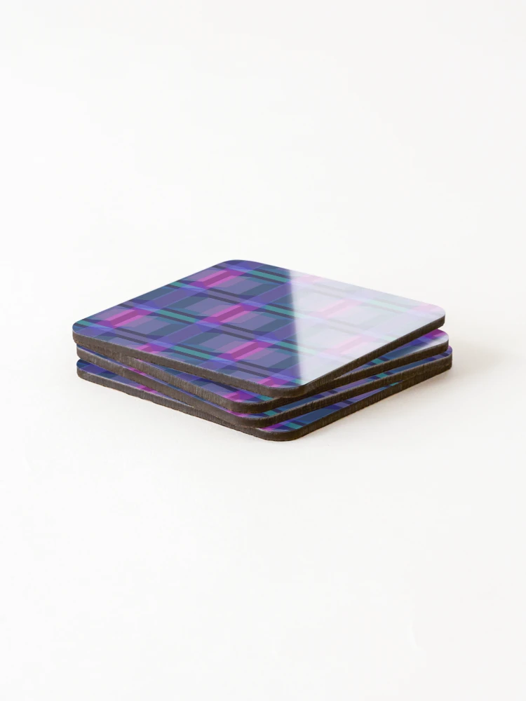 Thumbnail 4 of 5, Coasters (Set of 4), Hypercube Pattern designed and sold by PropRocket.