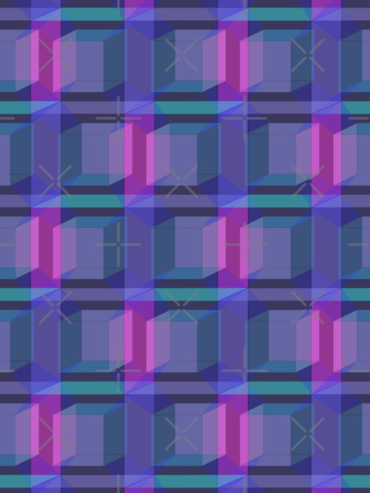 Thumbnail 4 of 4, iPhone Case, Hypercube Pattern designed and sold by PropRocket.