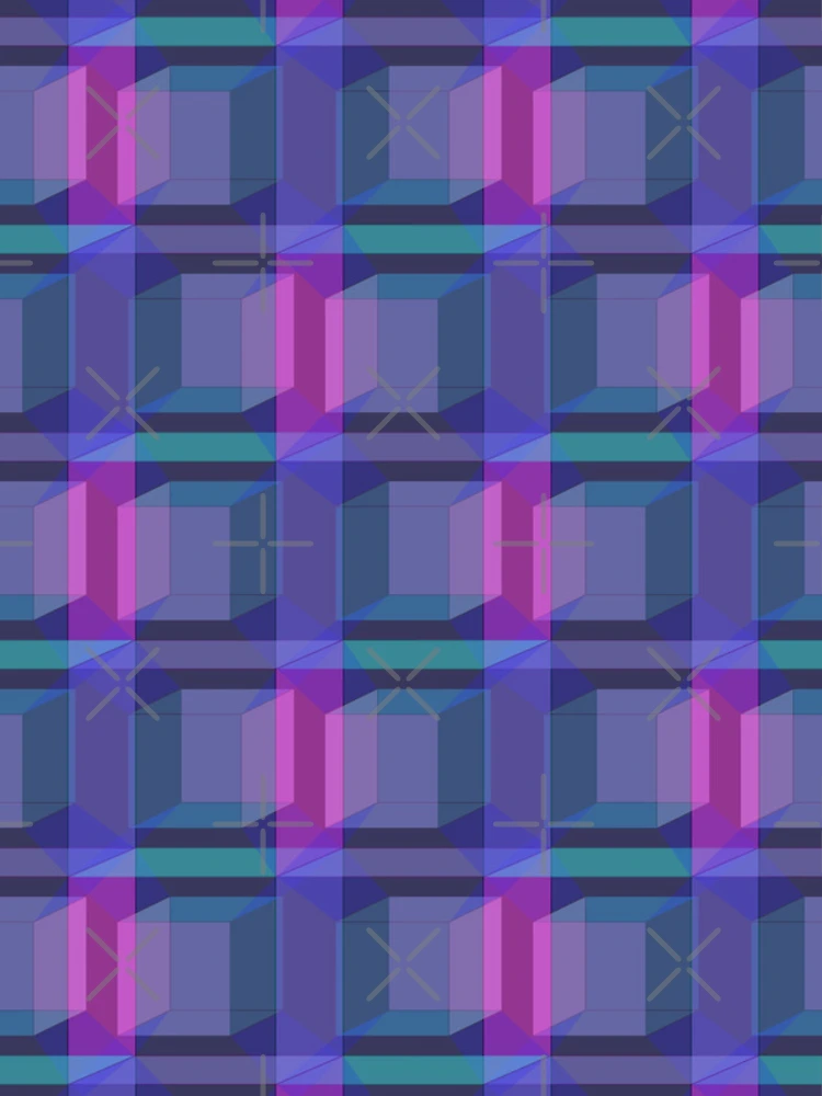 Thumbnail 4 of 4, iPhone Case, Hypercube Pattern designed and sold by PropRocket.
