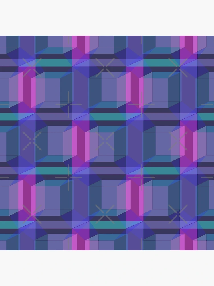 Thumbnail 2 of 2, Tote Bag, Hypercube Pattern designed and sold by PropRocket.