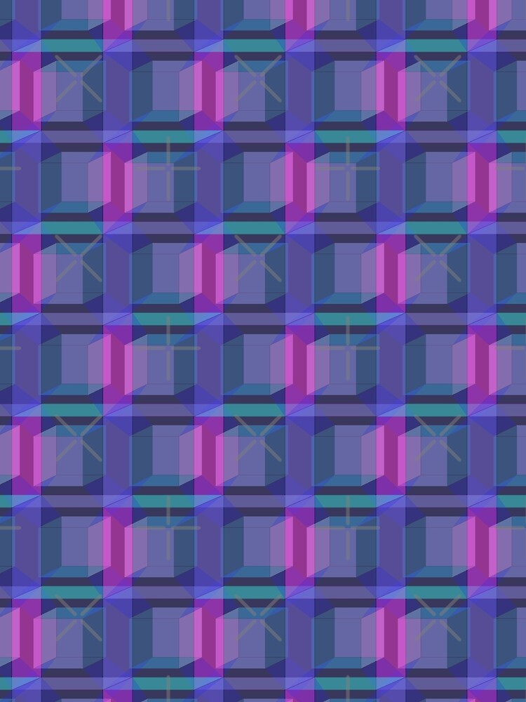 Thumbnail 4 of 4, Graphic T-Shirt, Hypercube Pattern designed and sold by PropRocket.