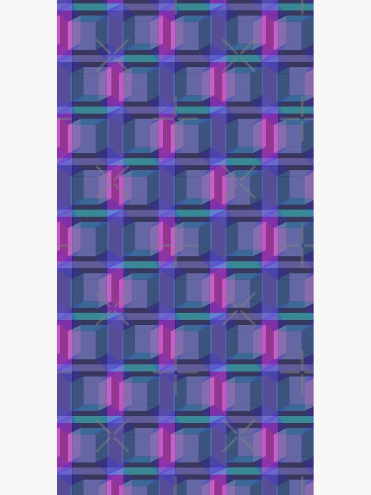 Thumbnail 3 of 3, Duffle Bag, Hypercube Pattern designed and sold by PropRocket.